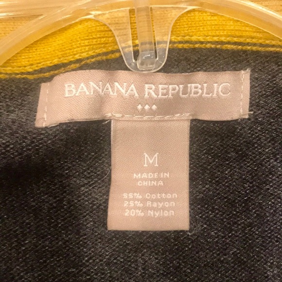 🎉HP🎉Banana Rep Yellow and Grey Long Sleeve Shirt - Picture 5 of 5
